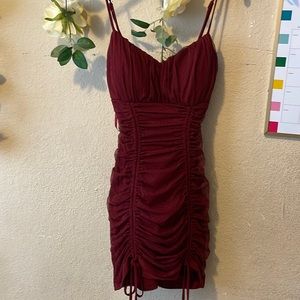 Burgundy Dress